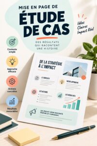Femme entrepreneuse présentant un cas d'étude à son équipe