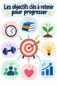 Un tableau des OKR présenté de manière claire et organisée, illustrant une stratégie de gestion efficace.