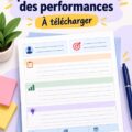 Modèle de plan de performance adapté pour les entrepreneuses, avec un design chaleureux et accueillant.