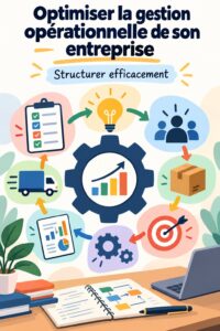 Femme en train de travailler sur l'optimisation de la gestion opérationnelle de son entreprise