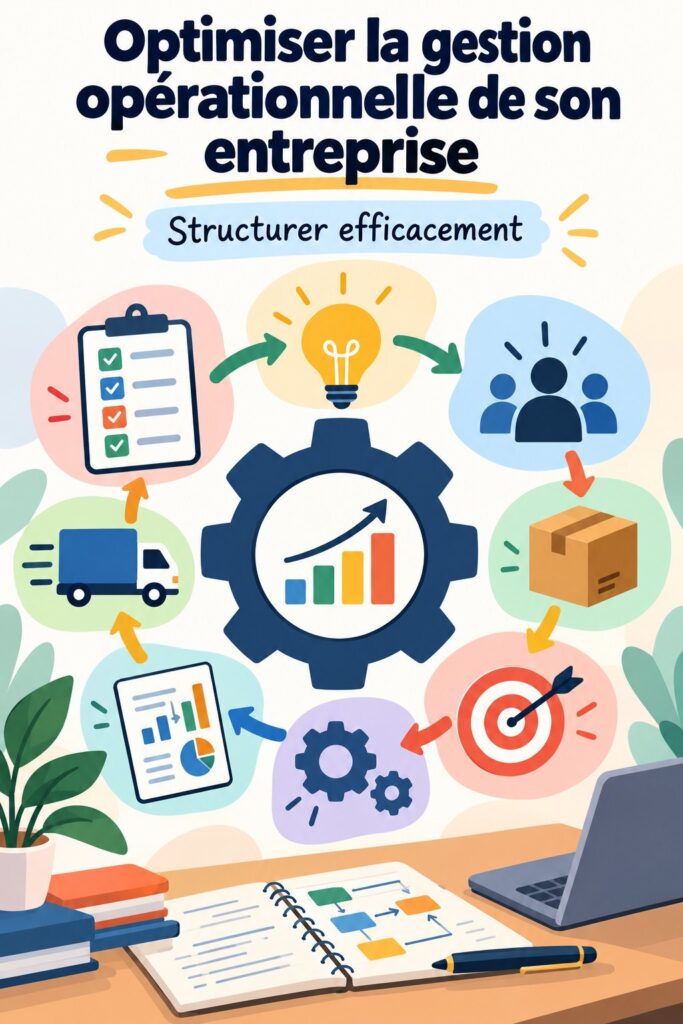 Femme en train de travailler sur l'optimisation de la gestion opérationnelle de son entreprise