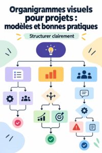 Organigramme visuel illustrant un projet de manière claire et efficace.