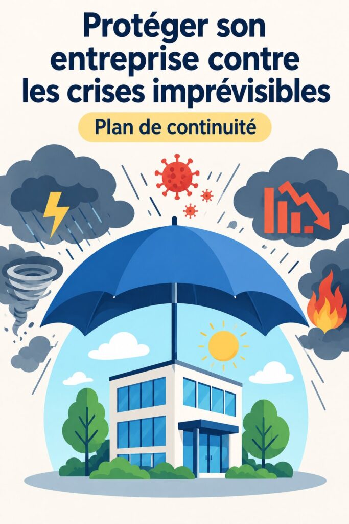 Illustration représentant une femme d'affaires réfléchissant à la sécurité de son entreprise.