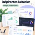 Exemple de tableau de bord logiciel inspirant avec des graphiques et statistiques