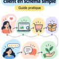 Schéma simple illustrant le parcours client.